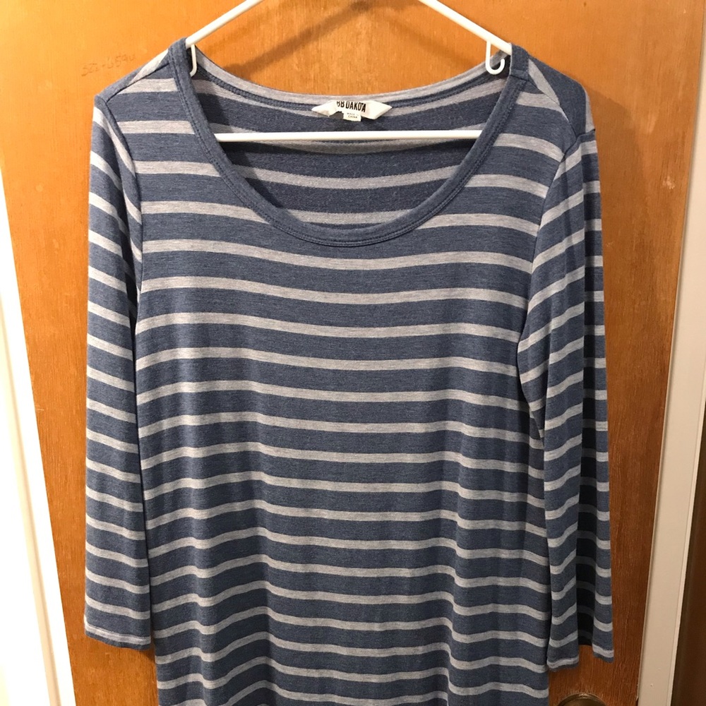 Blue striped tunic